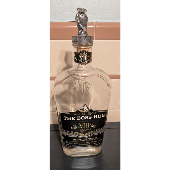 Whistle Pig THE BOSS HOG VIII Lapulapu Empty Bottle & Topper - Picture 1 of 6